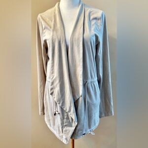 Thread & Supply Beige Drawstring Drape Jacket